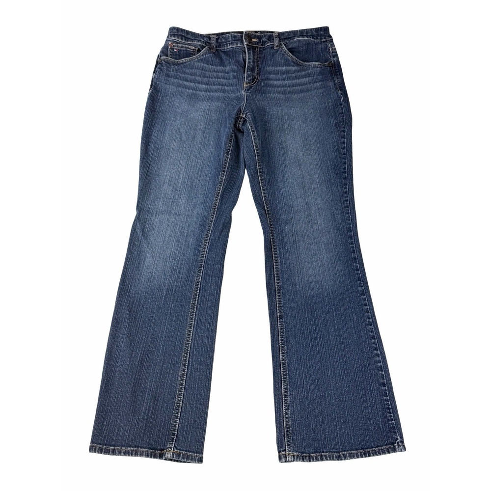 Tommy Hilfiger Hope Boot Jeans Womens 12R Y2K Medium Wash Flare Bootcut Denim